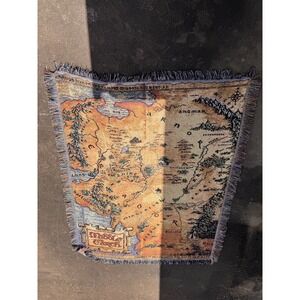 Northwest Warner Bros The Hobbit, Middle Earth Woven Tapestry Throw Blanket, 48"